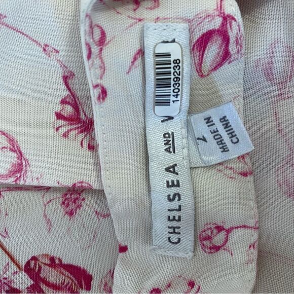 Chelsea and Walker Floral Button Front Mini Dress - Picture 4 of 9